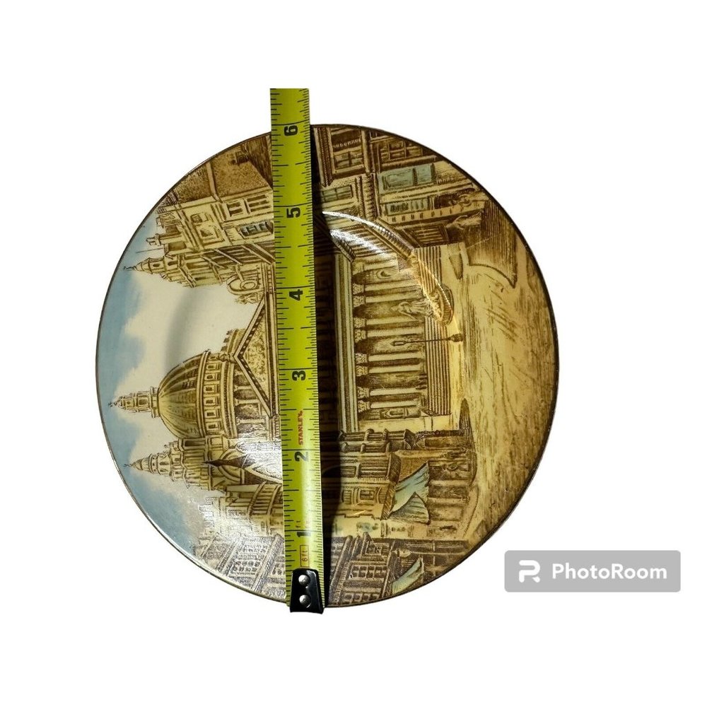 John Maddock And Sons Royal Ivory St‎ Pauls Cathedral Rare Vintage Plate - Picture 3 of 4